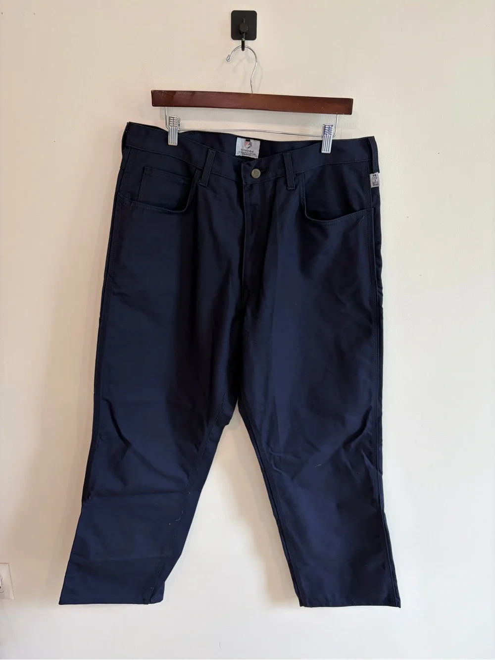 Men's Tyndale FR Navy Work Pants Size 38W 30L NWT
